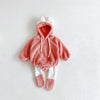 Pink rompers / 6M Cute Butterfly Hoodies Bodysuita