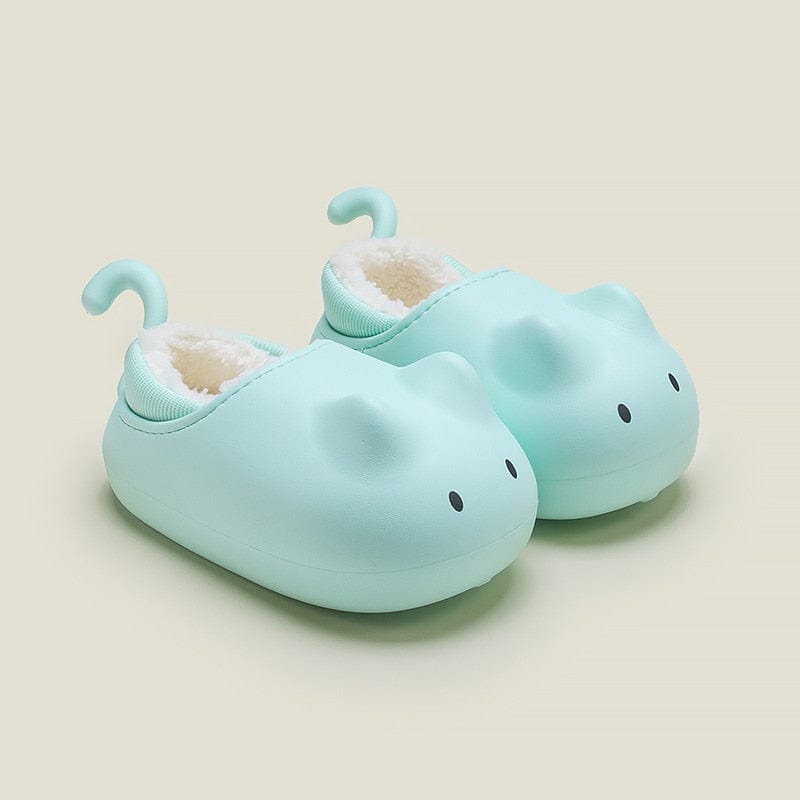 Lake Green / 24-25(insole 17cm) Cute Cat Slippers