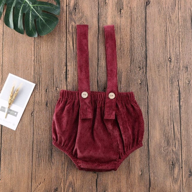 Cute Corduroy Suspender
