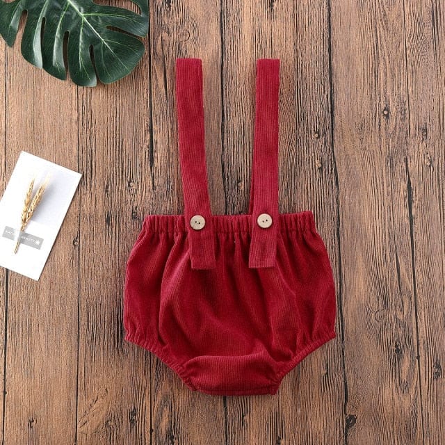Cute Corduroy Suspender