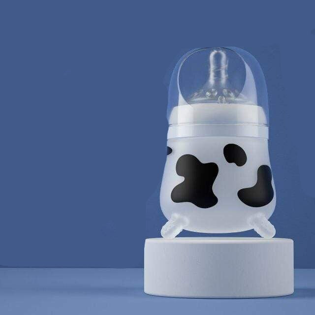 150ML Cute Cow Silicone Feeding Bottle Imitating Breast Milk