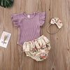 Girl&#39;s Clothing N / 18M Floral Shorts Outfit