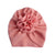 Peach Cute Flower Baby Hat