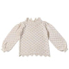 Girl&#39;s Clothing P701 Khaki / 24M (90) Cute Hollow Out Knit Pullover