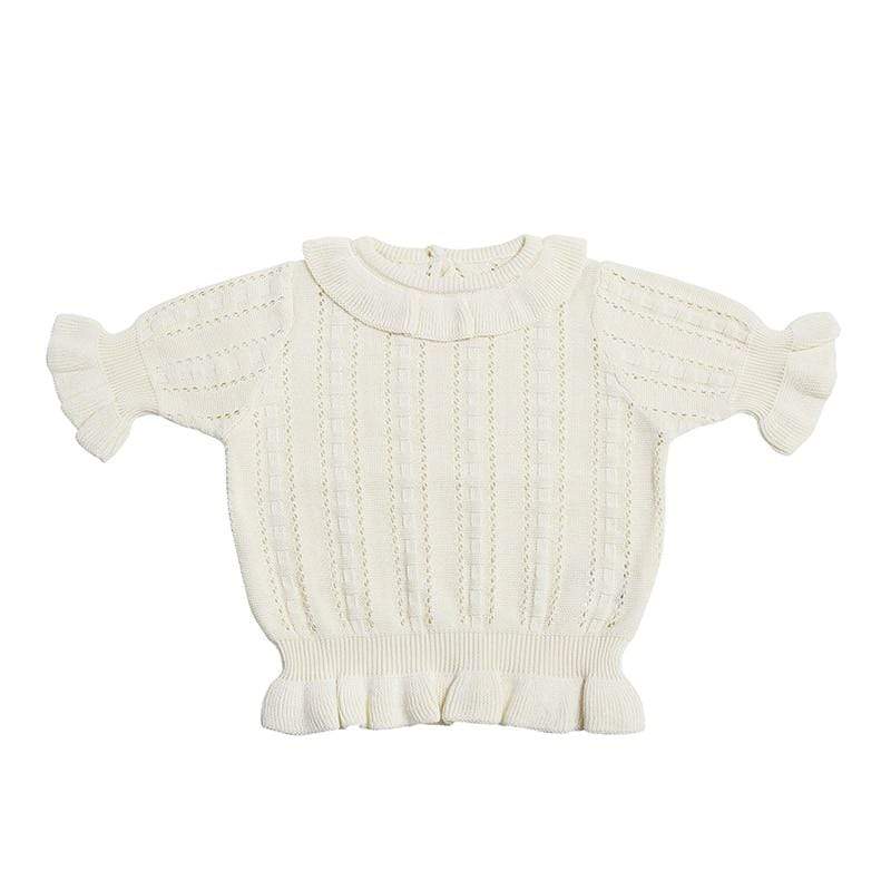 Girl's Clothing Cute Hollow Out Knit Pullover