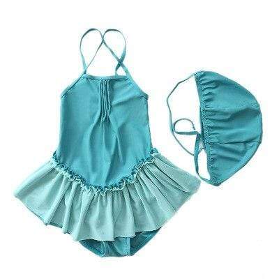 Blue / XL(100-110CM) Cute One Piece Bath Swimsuit