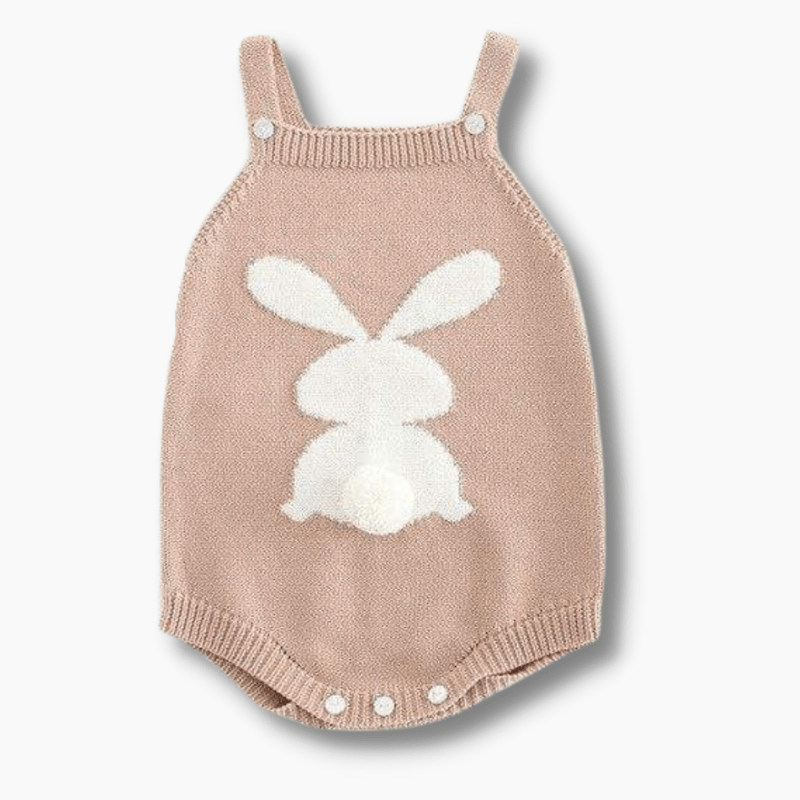 Girl's Clothing Cute Rabbit Knit Romper