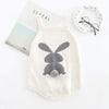 white rompers / 3T Cute Rabbit Knit Rompers Outfit