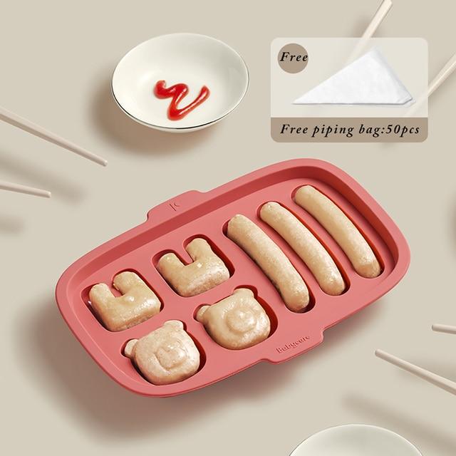 Red Cute Shape DIY Sausage Making Mold