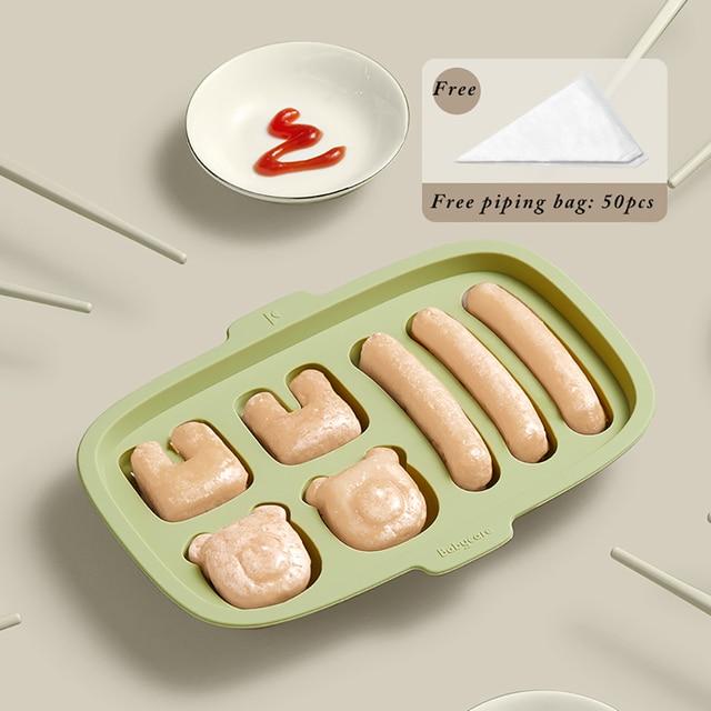 Green Cute Shape DIY Sausage Making Mold