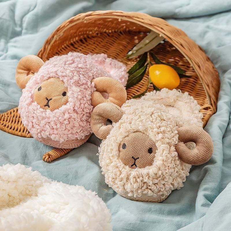 Accessories Cute Sheep Soft Non-slip Home Slippers