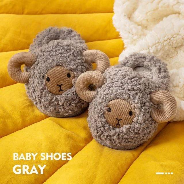 Accessories Gray / 17 Cute Sheep Soft Non-slip Home Slippers