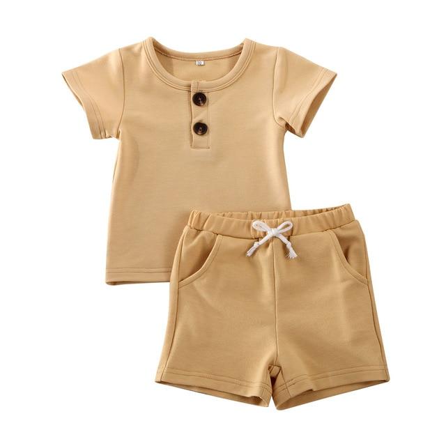 Boy's Clothing Yellow / 18M Cute Summer Kids Outfit Set