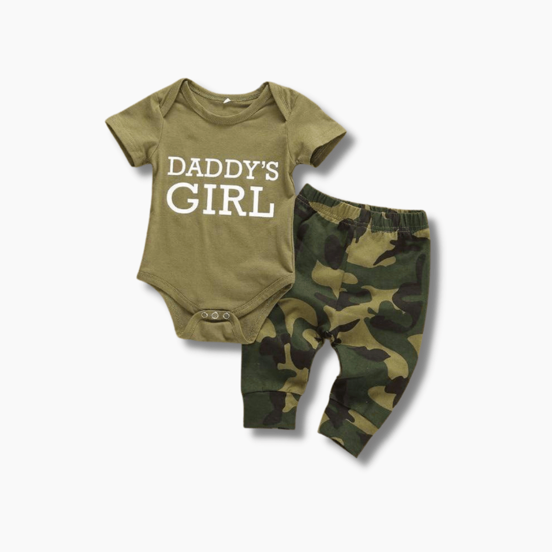 Girl&#39;s Clothing Daddy&#39;s Girl Camo Bodysuit