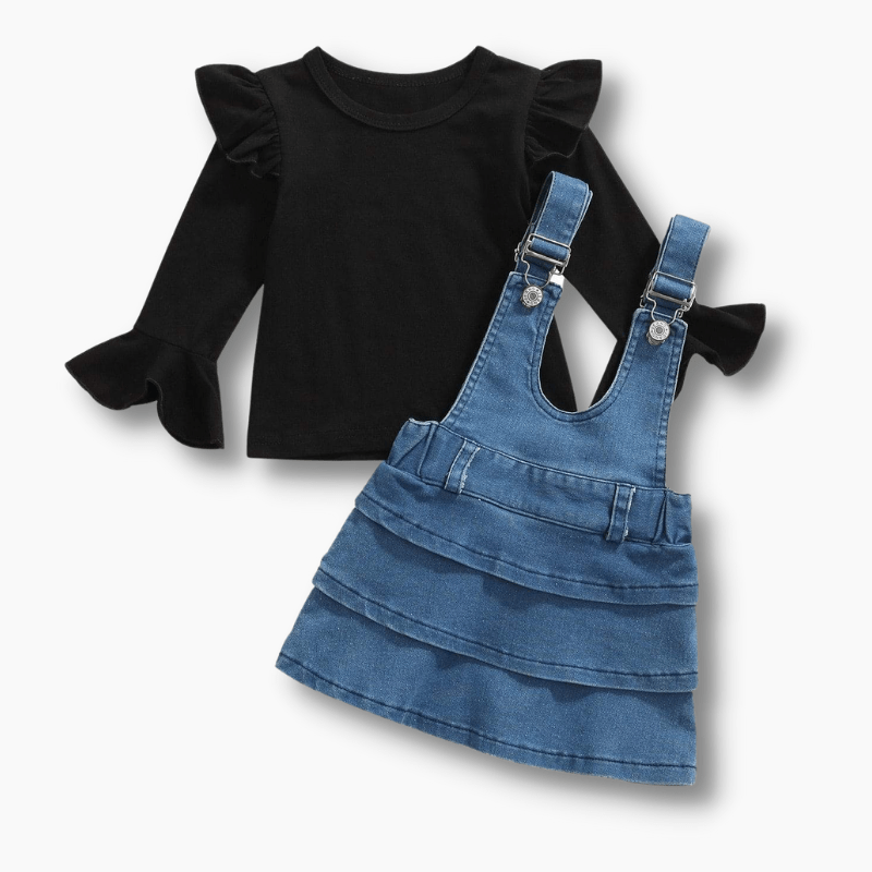 Denim Dungaree Dress
