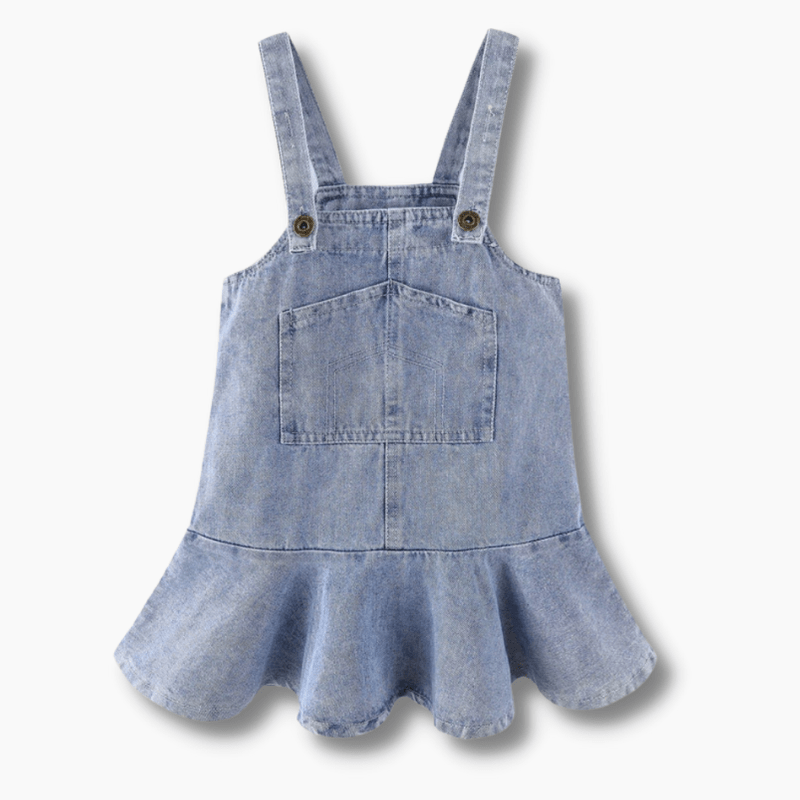Girl denim skirt overalls deals