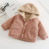 Girl&#39;s Clothing Pink / 24M Denim Plus cashmere Coat