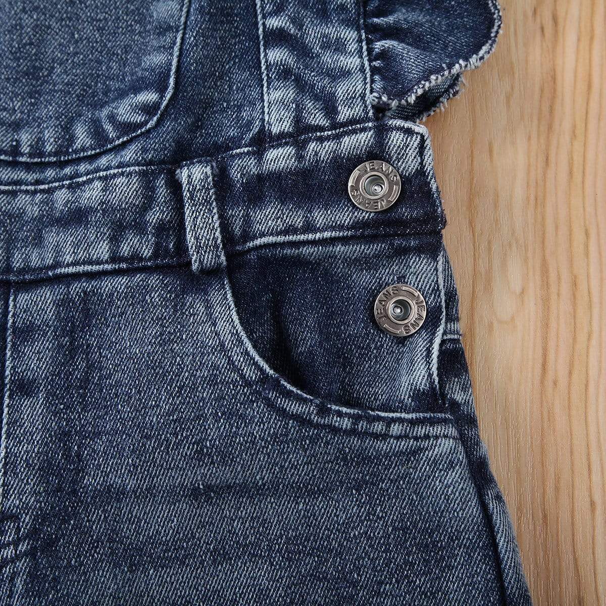 Girl's Clothing Denim Suspender Pants Outfit