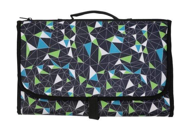 Accessories Blue Geometric Diaper Change Mat