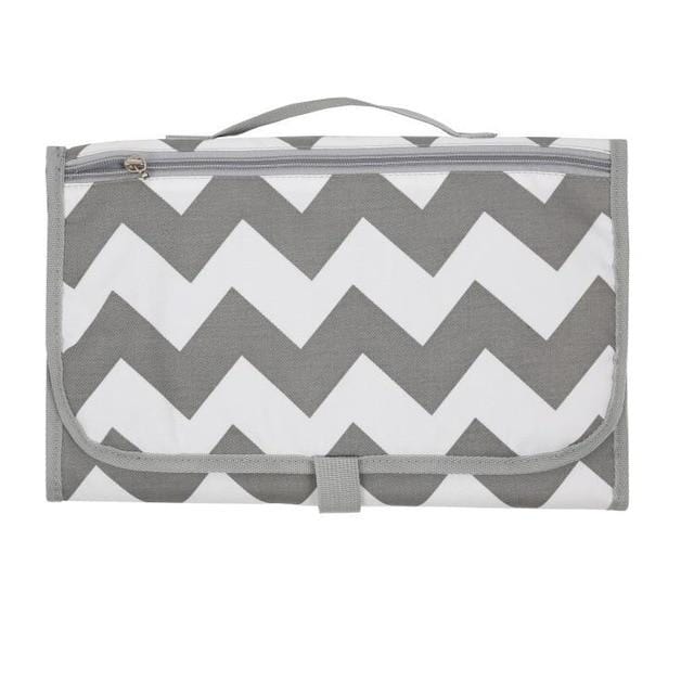 Accessories Gray Stripe Diaper Change Mat