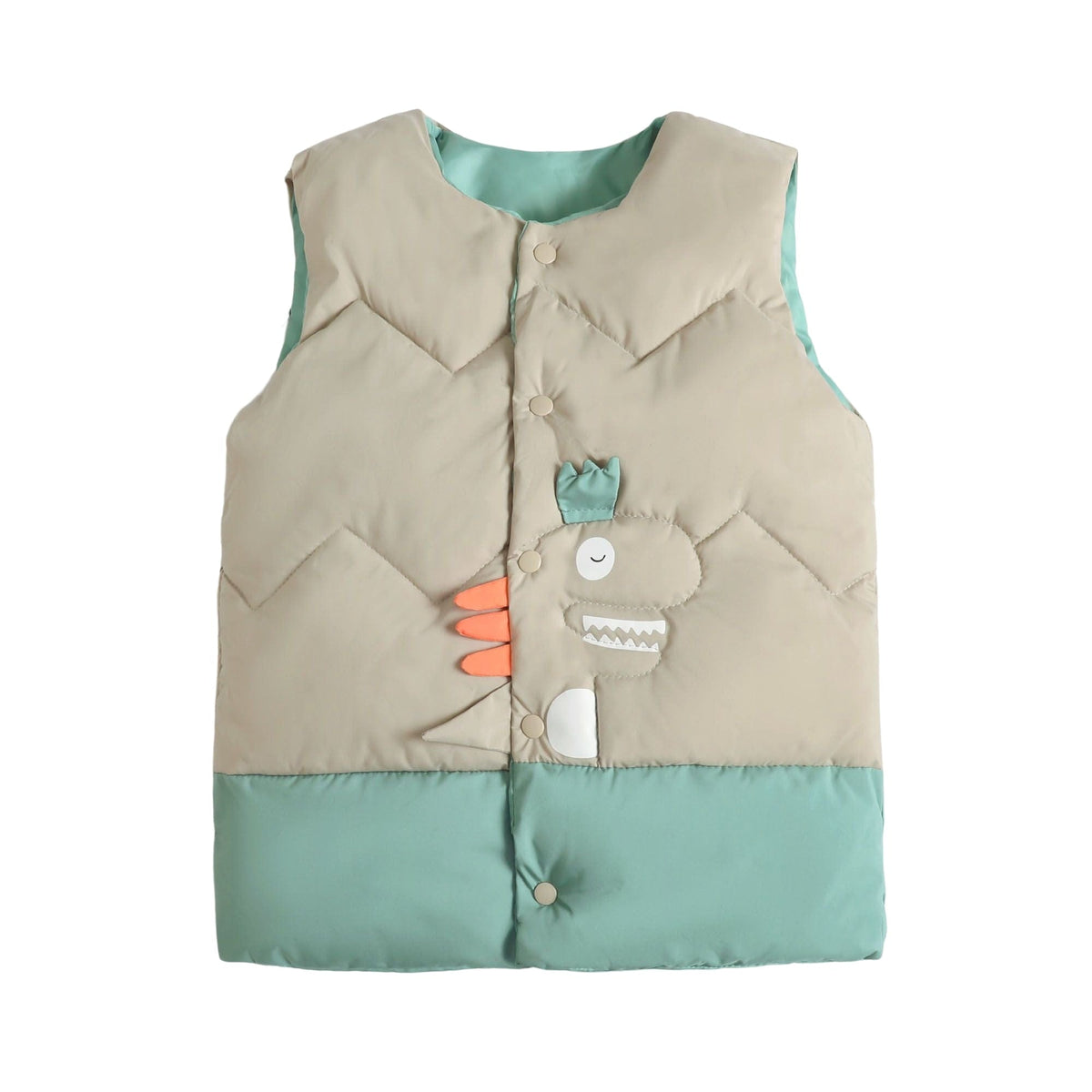 Gray / 3-4T Dino Vest