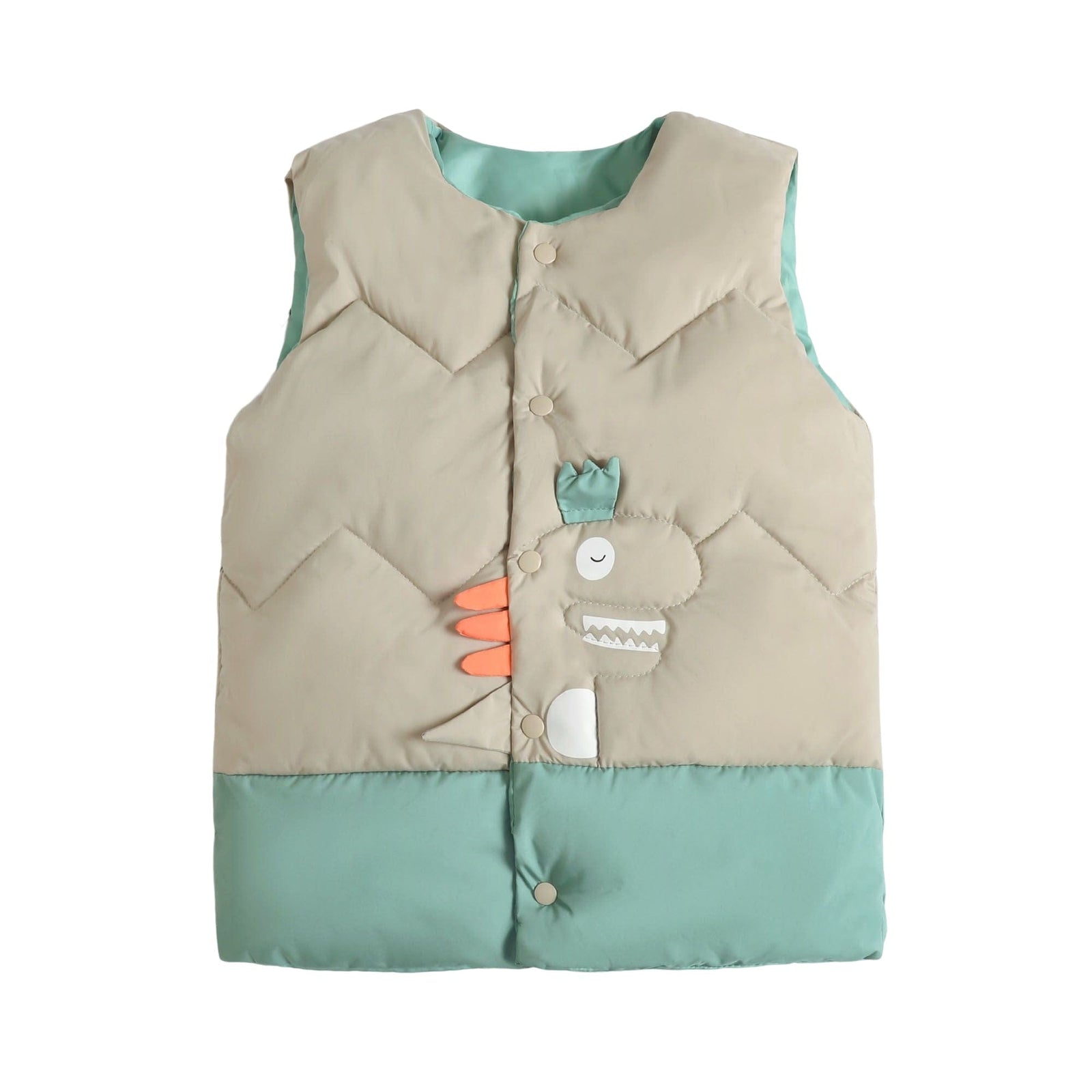Gray / 3-4T Dino Vest