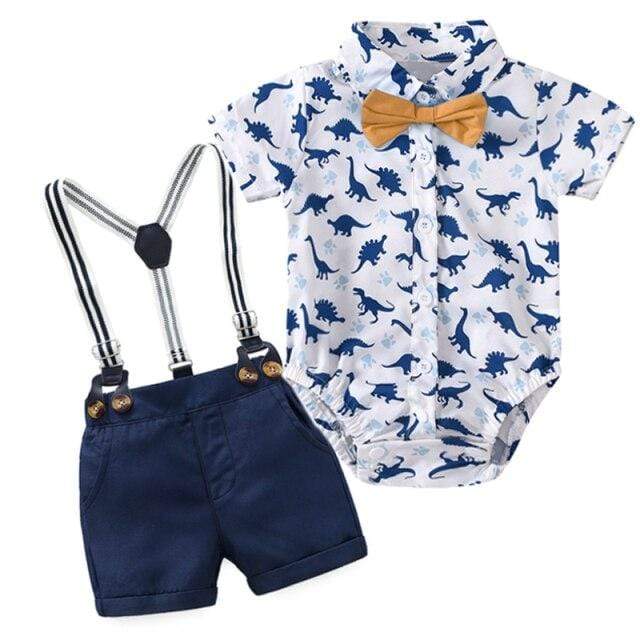Boy's Clothing blue / 6M / China Dinosaur 4 PCS/Set