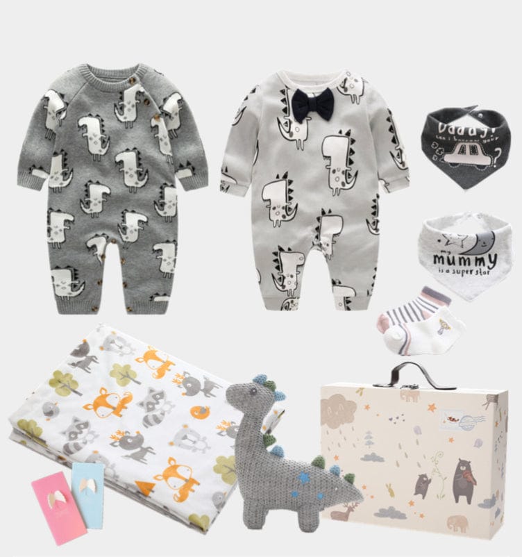 Boy's Clothing 0-3M / Set B Dinosaur Baby Gift Set