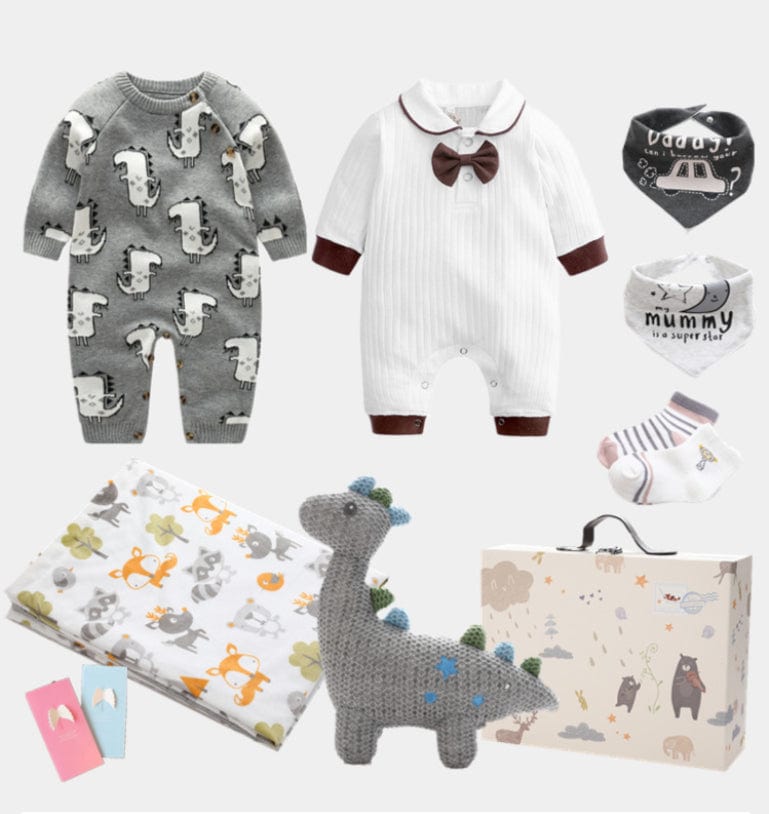 Boy's Clothing 0-3M / Set C Dinosaur Baby Gift Set