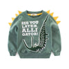 Boy&#39;s Clothing Dark Gray / 6T Dinosaur Print Sweatshirt