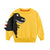 Boy's Clothing Yellow / 4T Dinosaur Print Sweatshirt