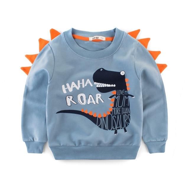 Boy's Clothing Light Steel Blue / 6T Dinosaur Print Sweatshirt