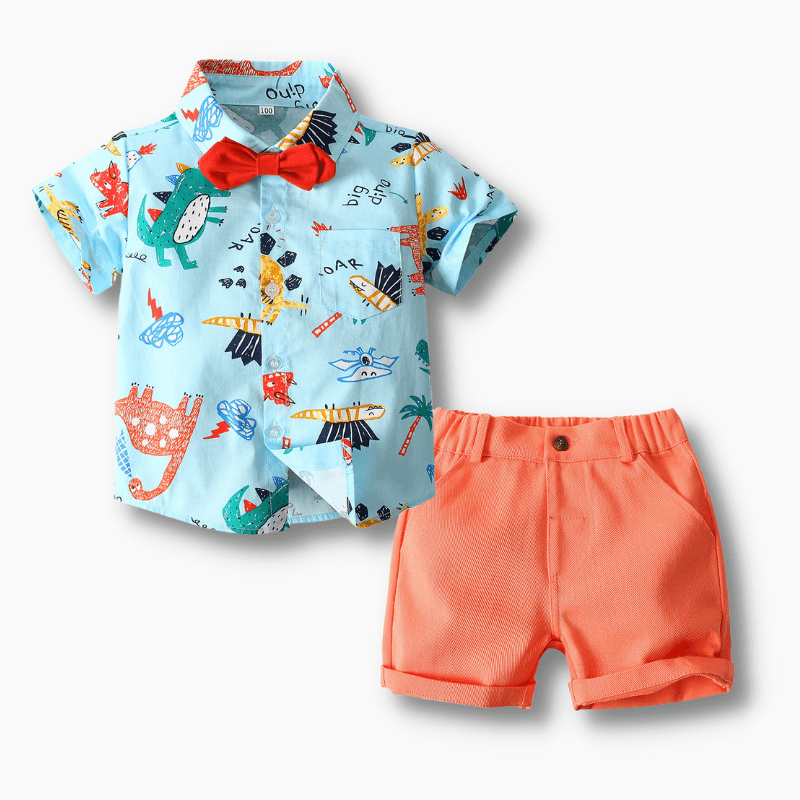 Baby &amp; Toddler Dinosaur Printed Boy Shorts Outfit