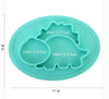 Accessories Turquoise Dinosaur Silicone Plate