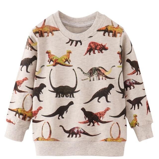 Boy's Clothing Cream / 4T Dinosaurs Print Sweatshirt