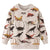 Boy's Clothing Cream / 4T Dinosaurs Print Sweatshirt