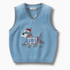 Boy&#39;s Clothing Dog Print Knit Sweater Vest