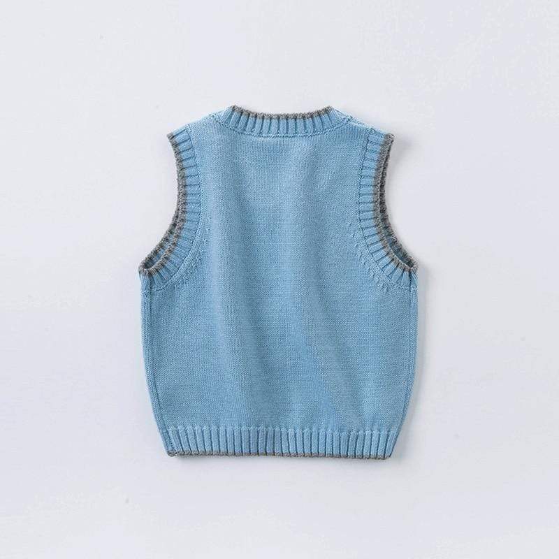 Boy's Clothing Dog Print sleeveless vest