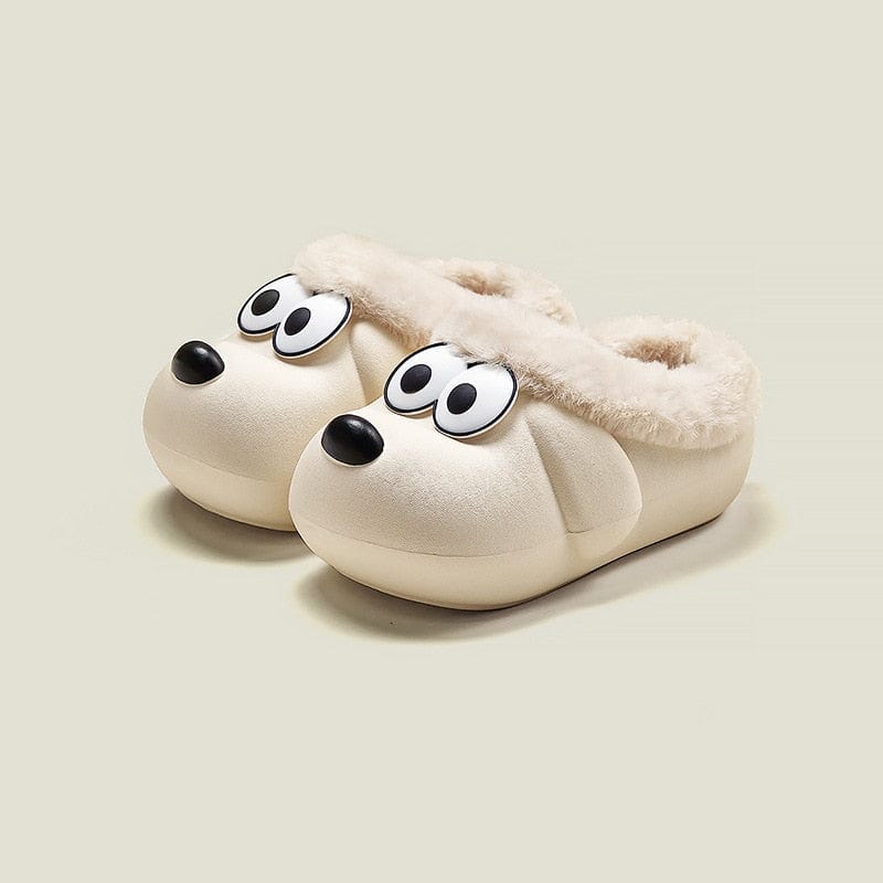 beige / Insole Length 17cm Dog Slippers