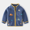 Boy&#39;s Clothing Blue / 120 Double Layer Composite Winter Cardigan
