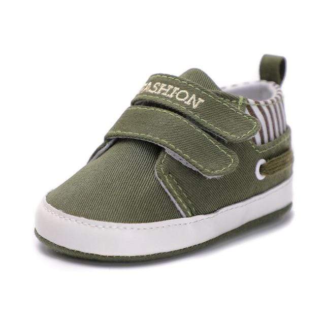 Shoes Green / 0-6M Double Straps Canva Shoes