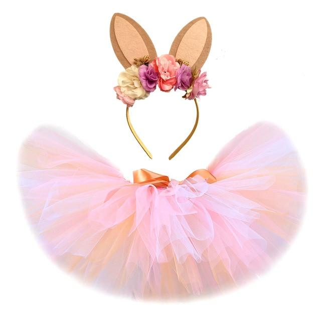 Girl's Clothing Skirt with Headband / 18 Months Easter Bunny Tutu Skirt