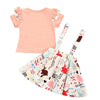 Girl&#39;s Clothing Easter Rabbit Suspender Skirt