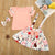 Girl's Clothing Easter Rabbit Suspender Skirt