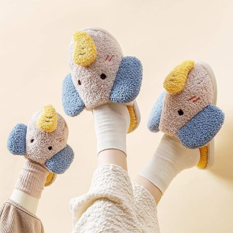 Accessories Elephant Cotton Shoes Warm Wool Slippers