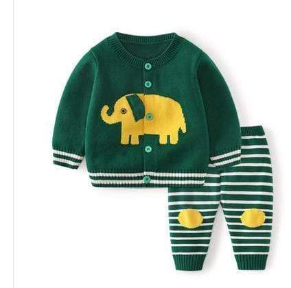 Boy's Clothing Blue / 12M Elephant sweater suit