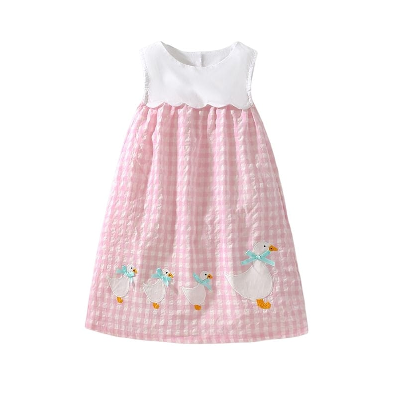 S1533 photo / 2T Embroidery Animal Duck Cloth