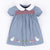 Girl's Clothing Blue Gray / 2T Embroidery Floral Dress