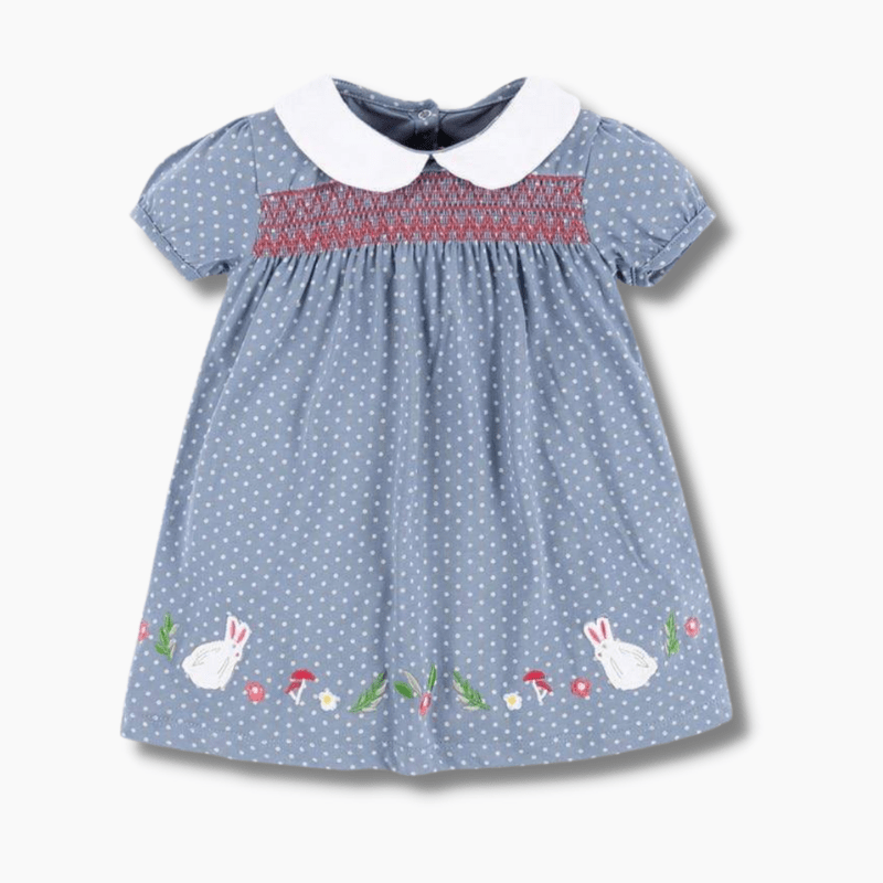 Girl&#39;s Clothing Embroidery Floral Dress