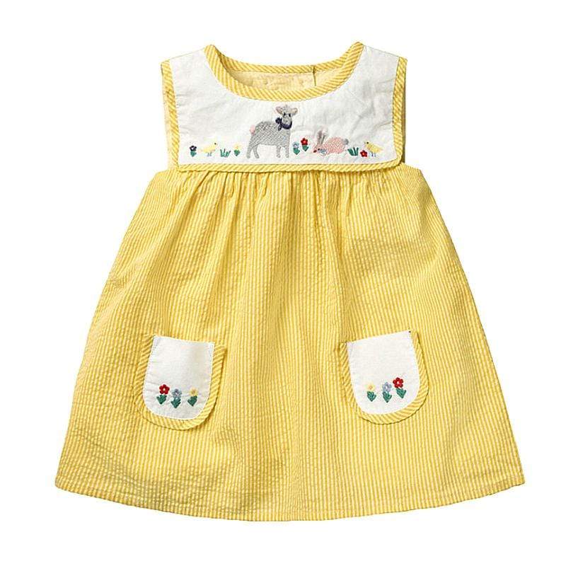 Girl's Clothing Embroidery Girls Dress